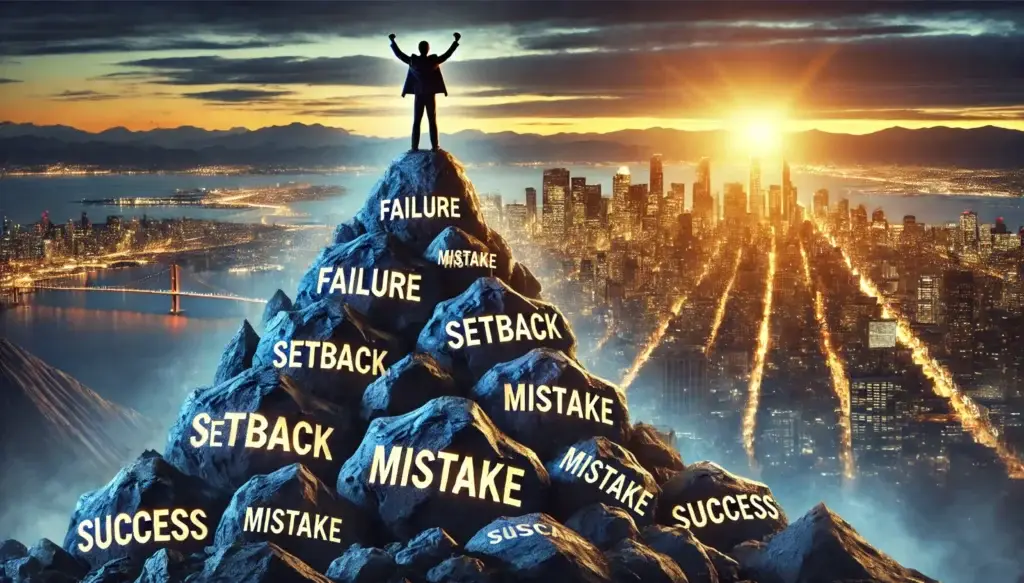 Founder atop a mountain of mistakes