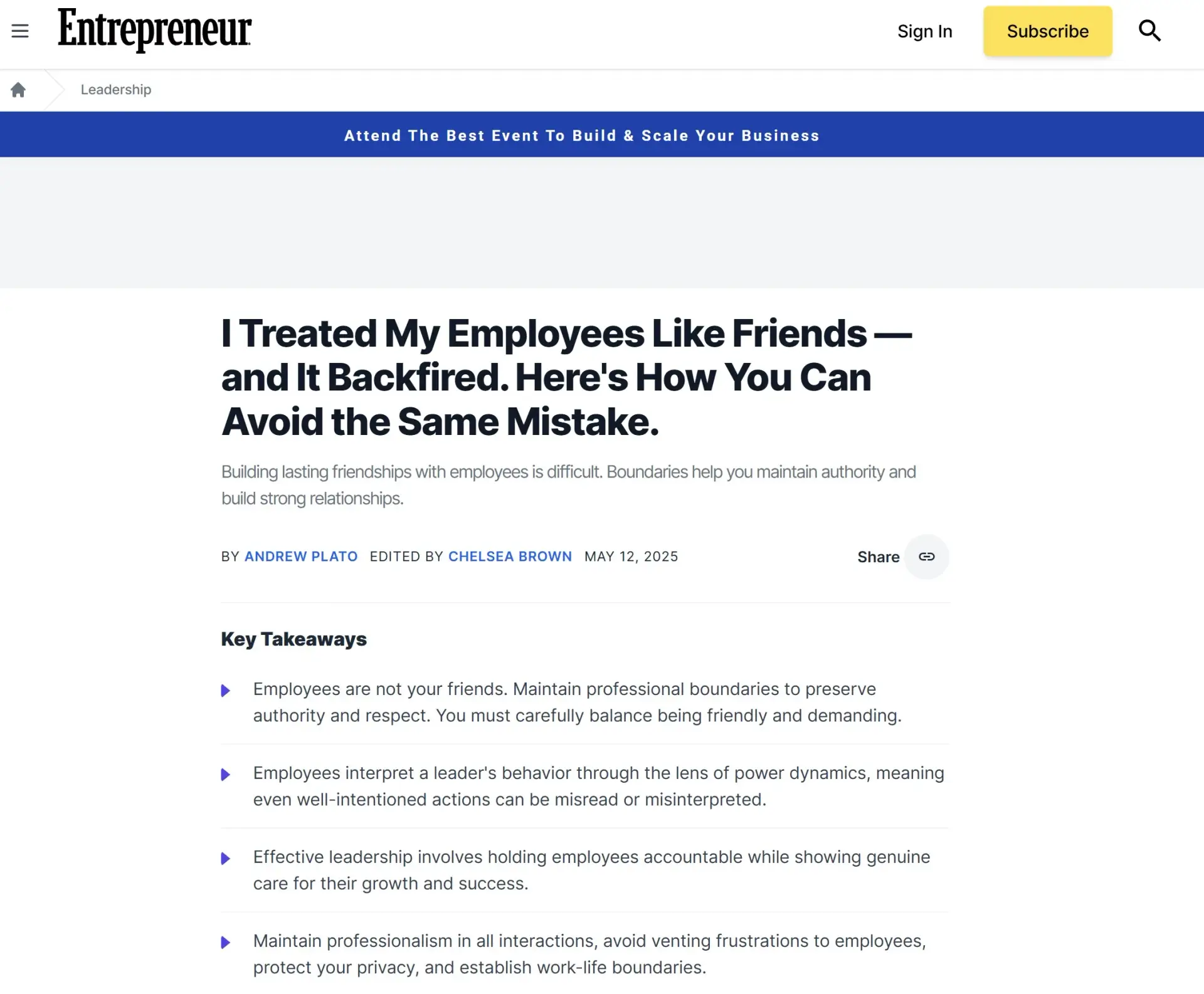 Building lasting friendships with employees is difficult. Boundaries help you maintain authority and build strong relationships.